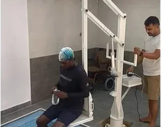 Patient Hoist Usage in the Bed to Shower Transfers